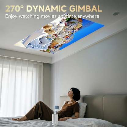 Mini Smart Projector  — Portable 4K-Compatible Home Cinema