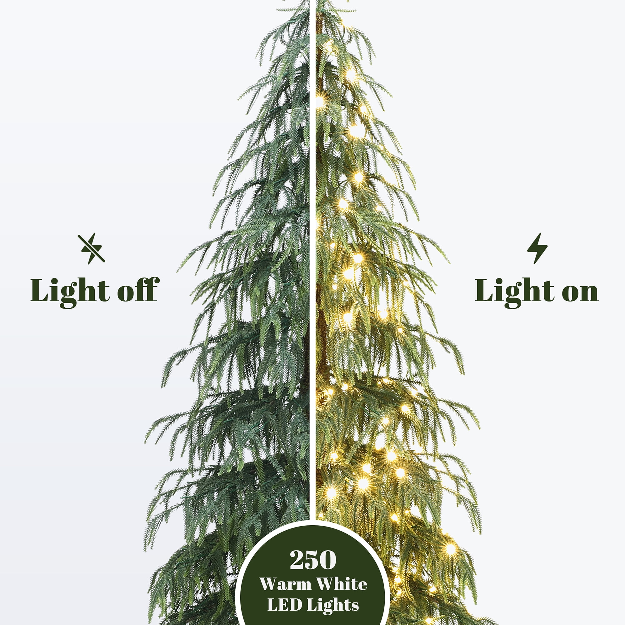 Elegant Tall & Slim LED Christmas Tree