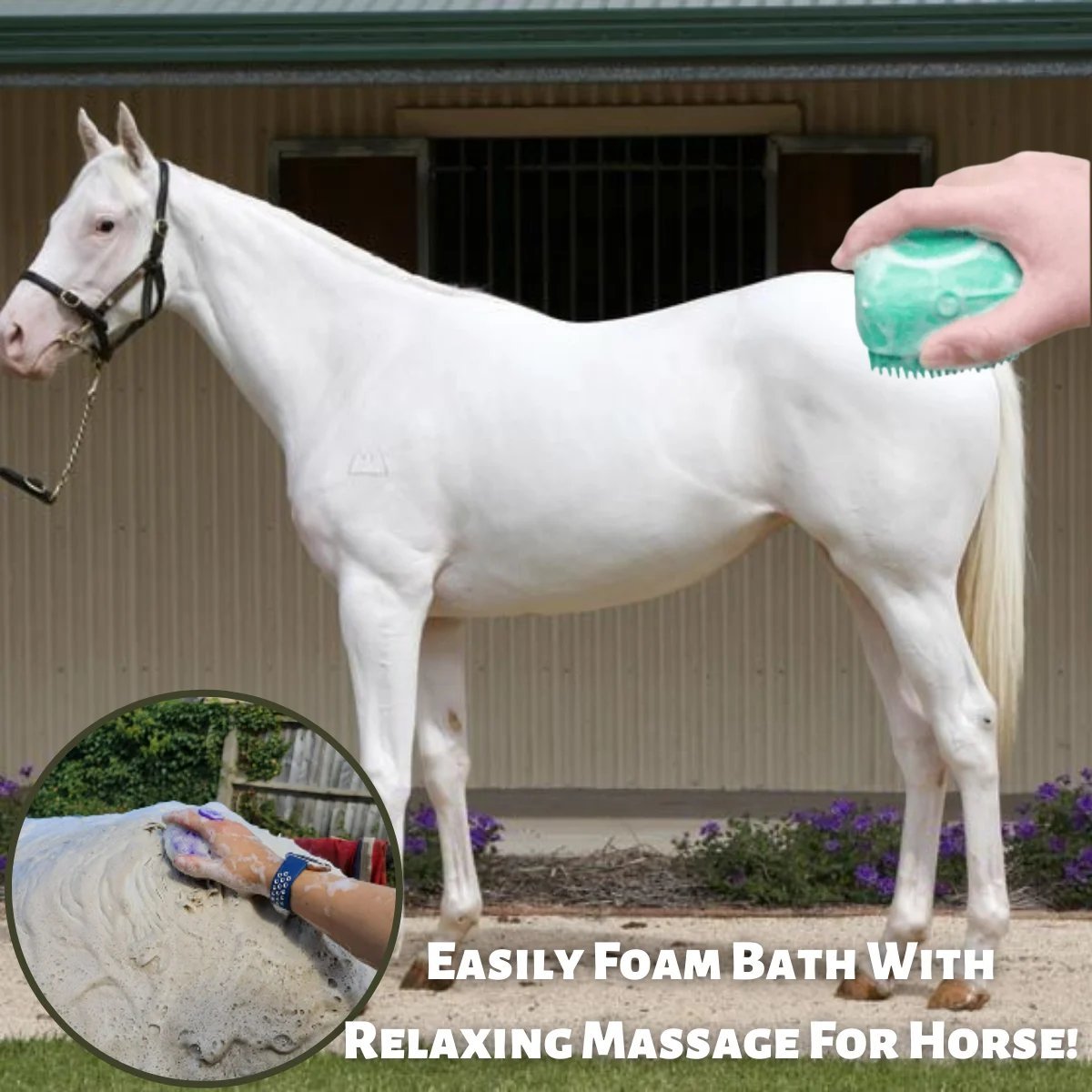 ?? ????Bathroom ??Horse Dog Cat?? Bath Brush Massage Gloves Soft Safety Silicone Comb Pet Accessories??