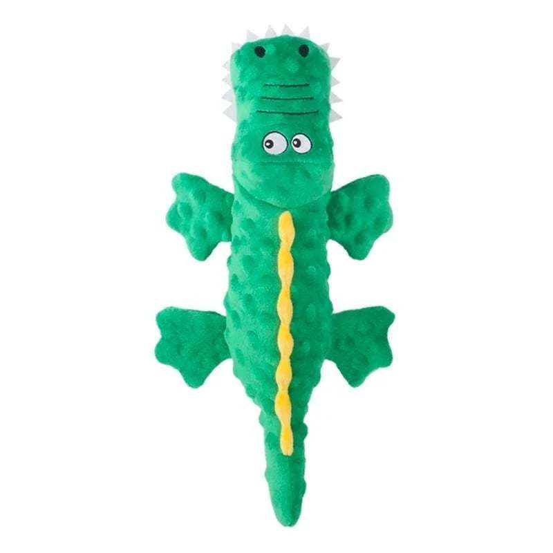 ??Squeaky crocodile plush for aggressive chewers??