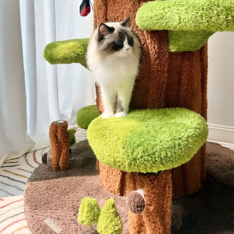 Luxury Cat Tree Looks Like Tree Tall Climbing Frame