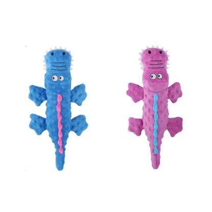 ??Squeaky crocodile plush for aggressive chewers??