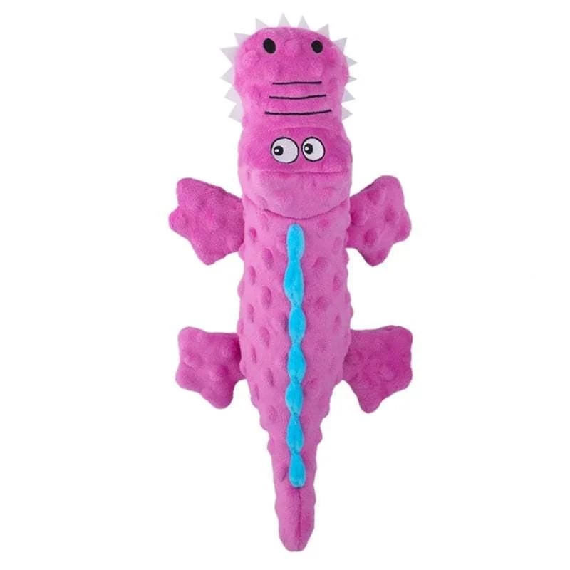 ??Squeaky crocodile plush for aggressive chewers??