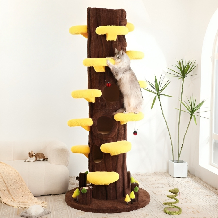 Luxury Cat Tree Looks Like Tree Tall Climbing Frame
