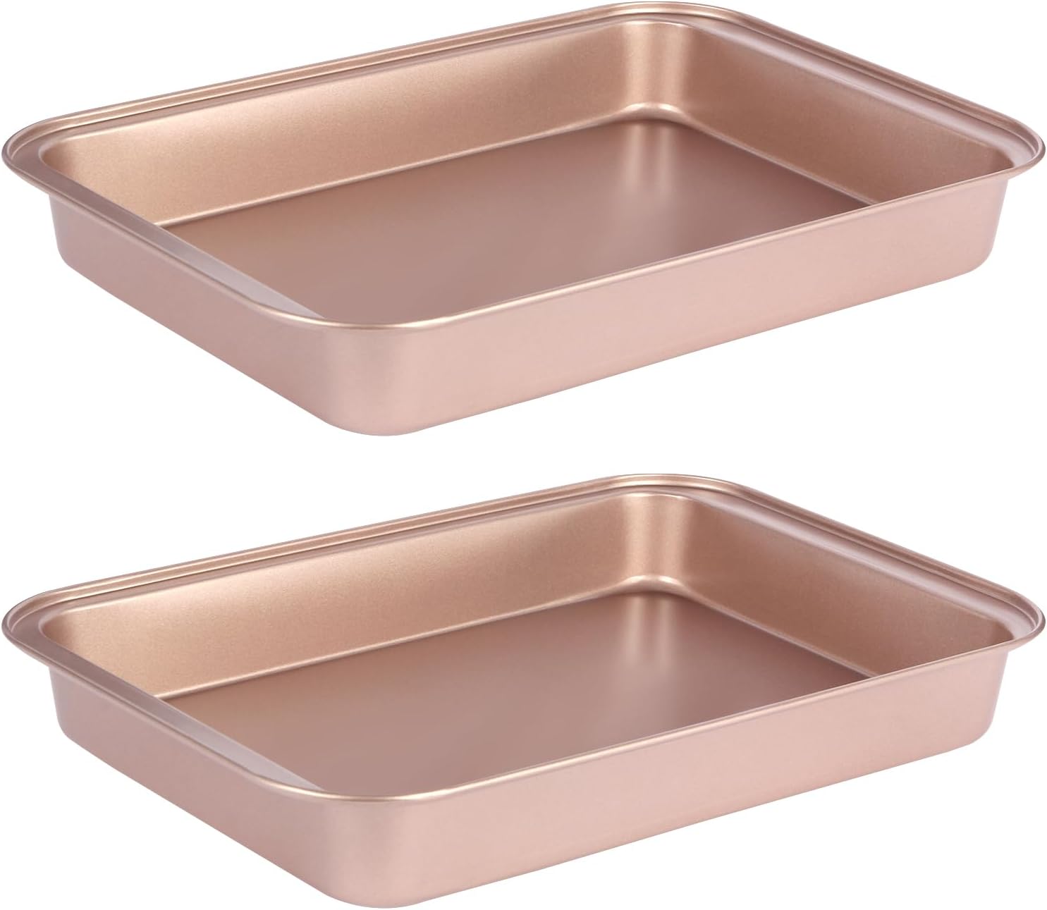 9x13 Baking Pan Set of 2, Nonstick 13 x 9 Cake Pan for Oven, Deep Rectangle Pan
