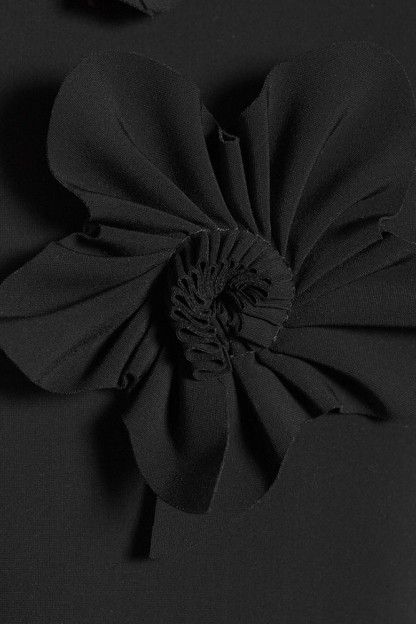 Joanna Black 3D Floral High Neck Sleeveless Maxi Dress