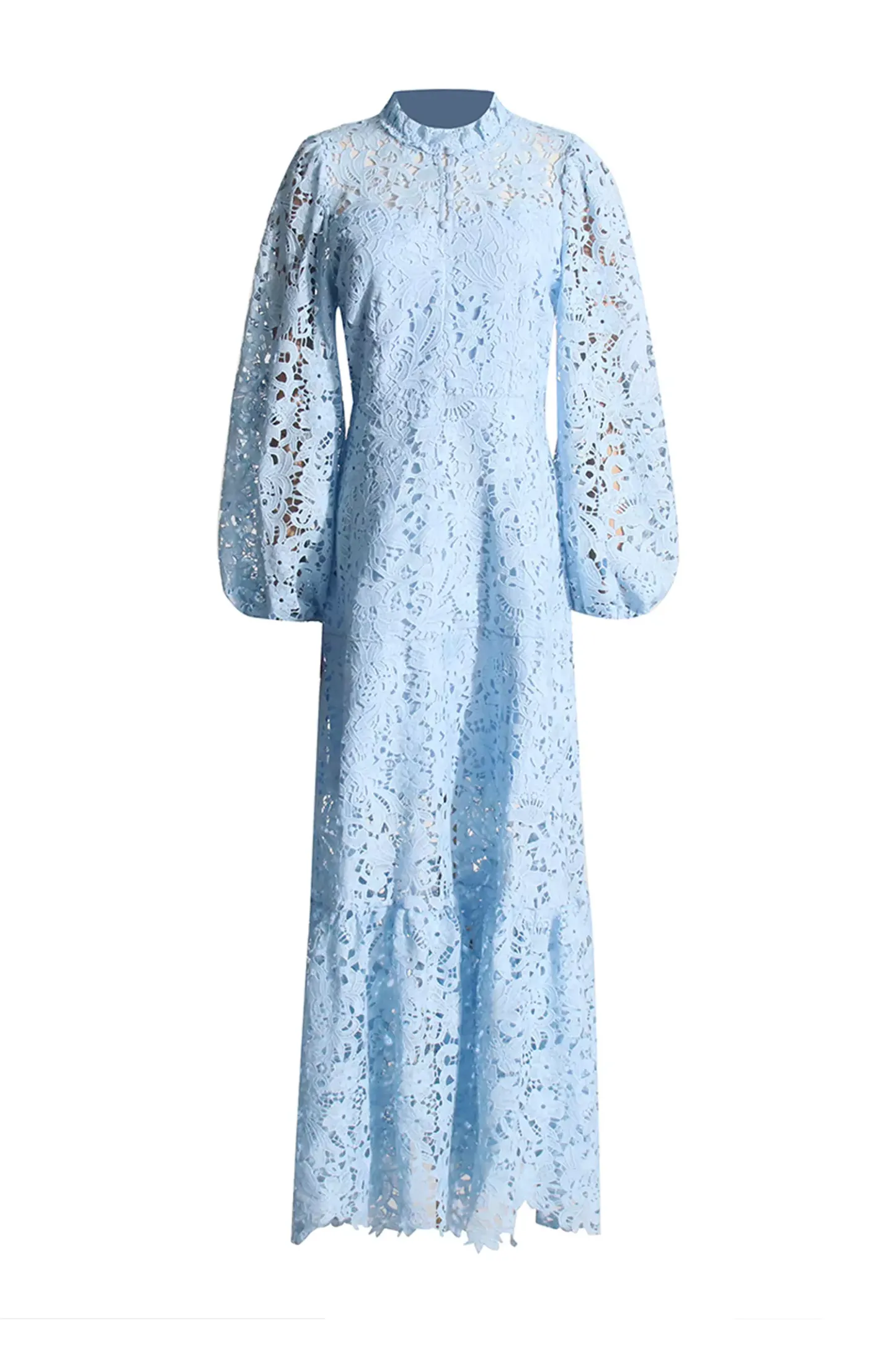 Darlene Blue Cut Out Long Sleeve Dress