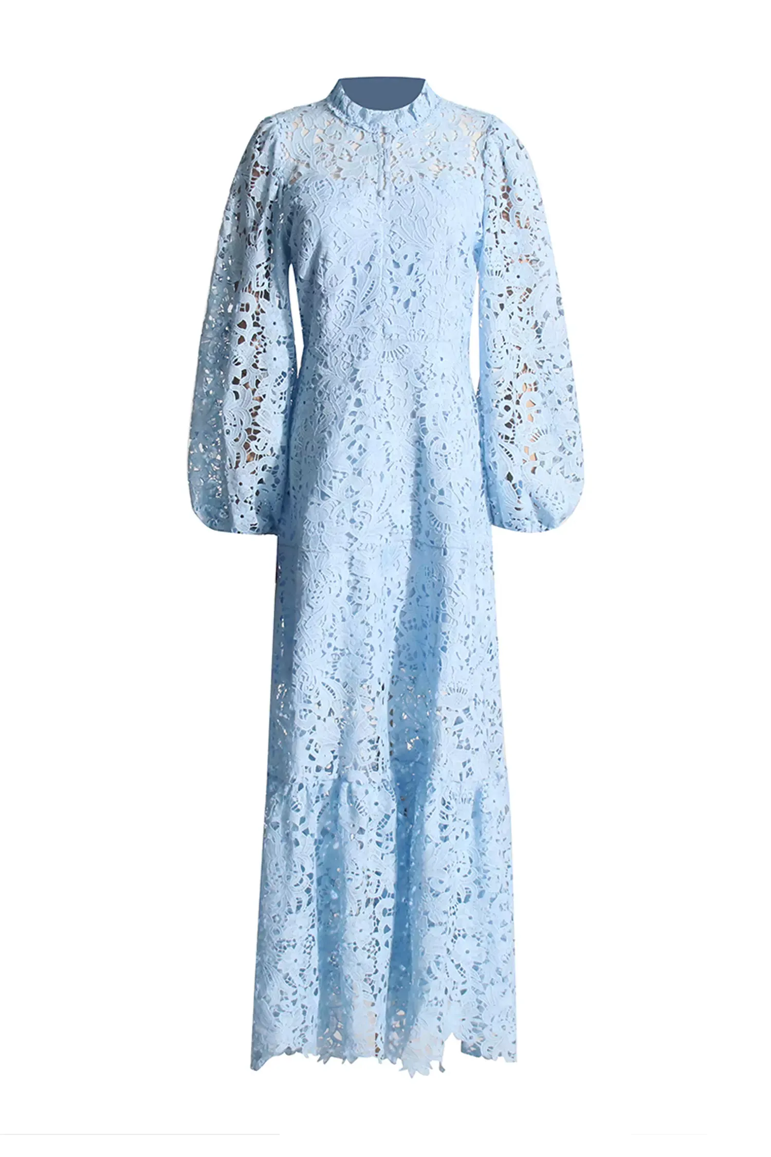 Darlene Blue Cut Out Long Sleeve Dress