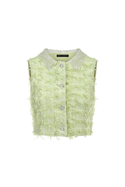 Delores Sleeveless Green Set