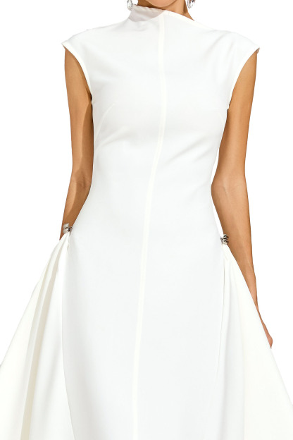 Esta White Sleeveless Maxi Dress