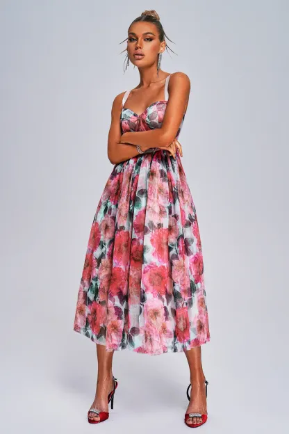 Betty Floral Midi Dress