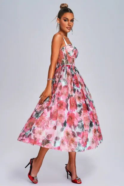 Betty Floral Midi Dress