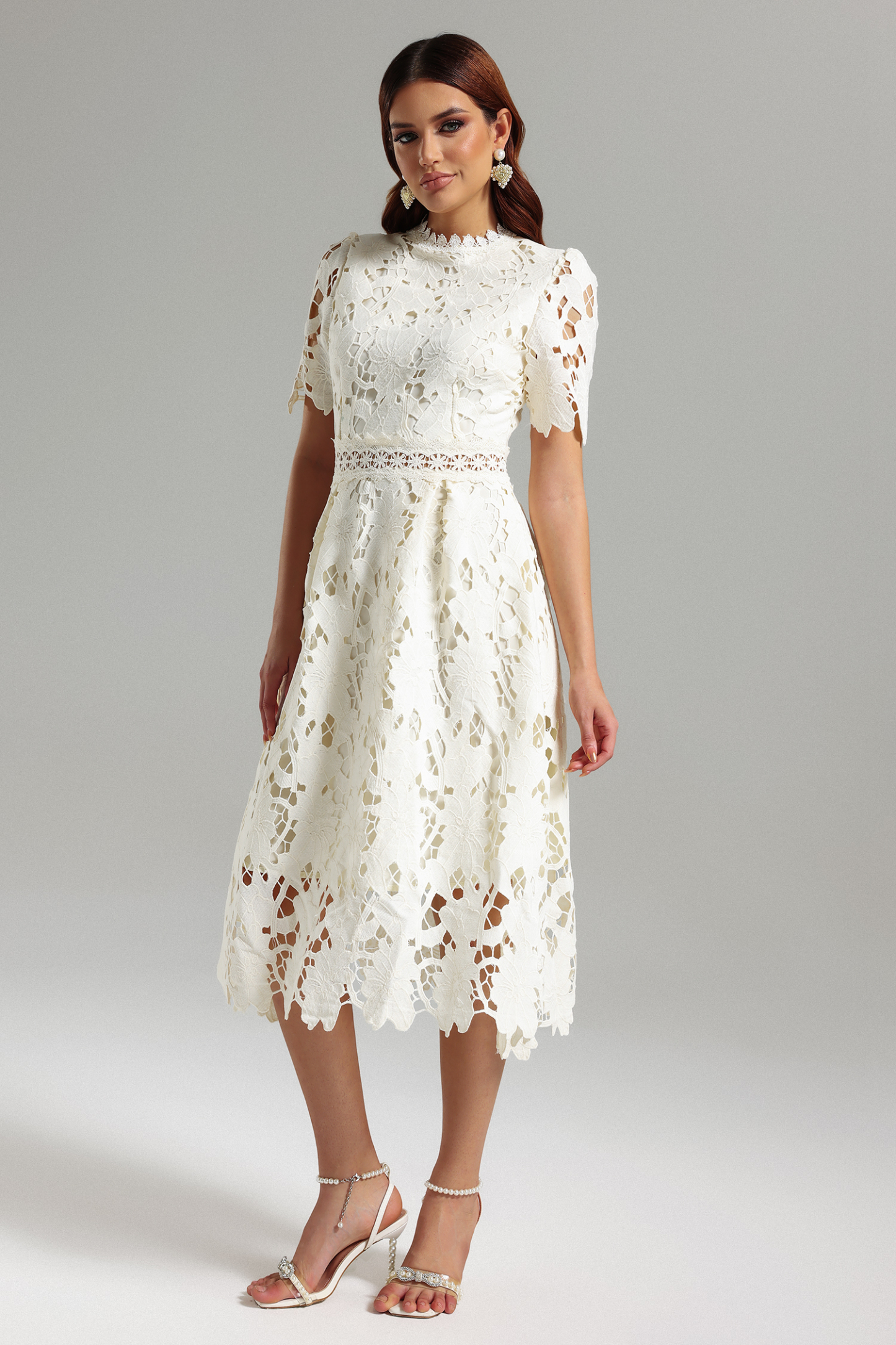 Kaylin Lace Midi Dress