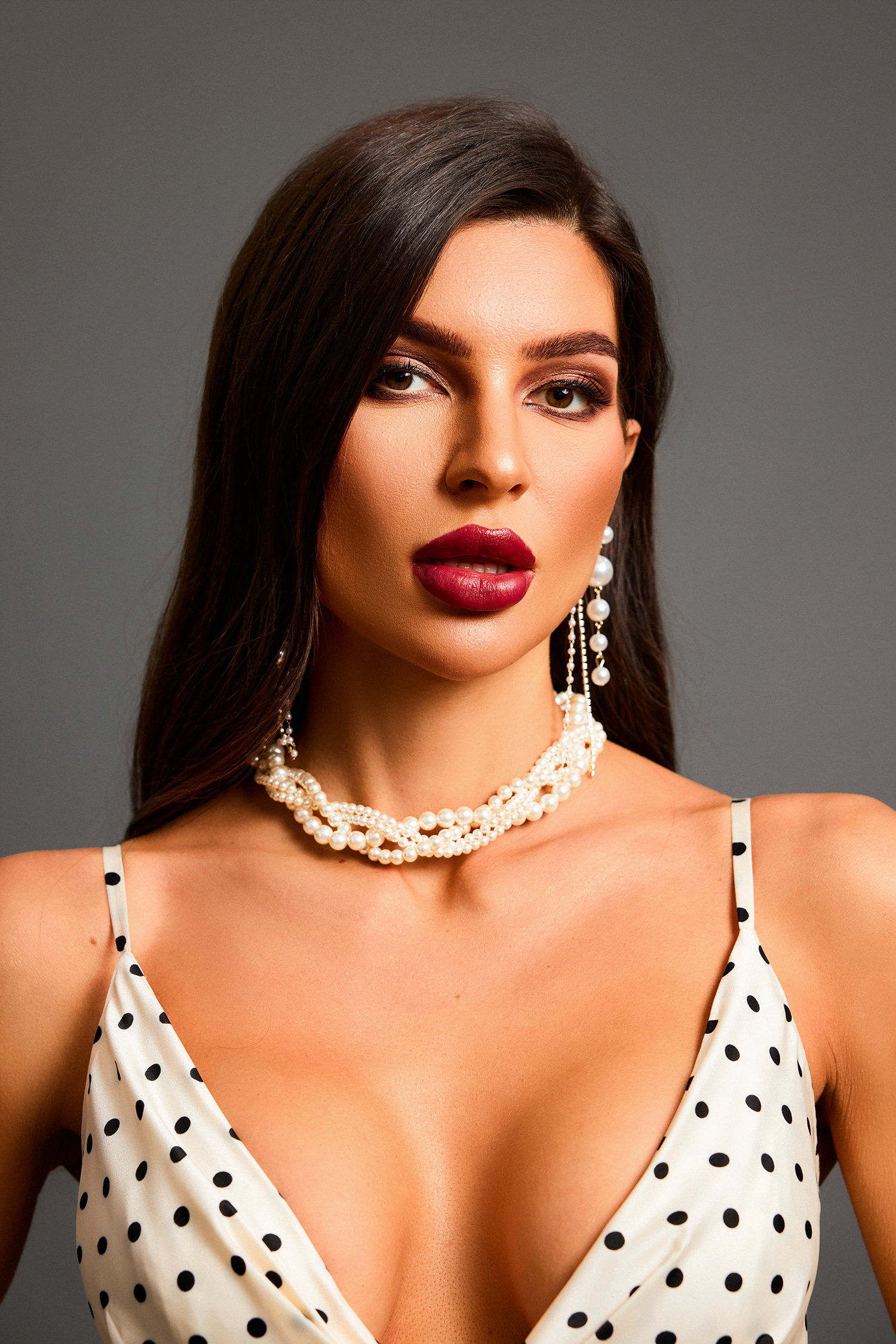 Elisa Diamond Pearl Tassel Earrings