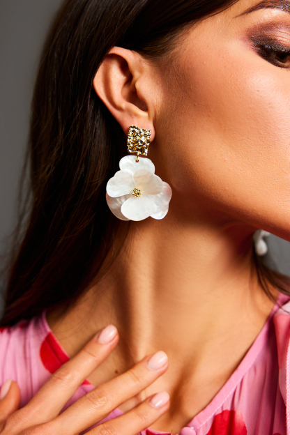 Katrina Geometry Flowers Earrings