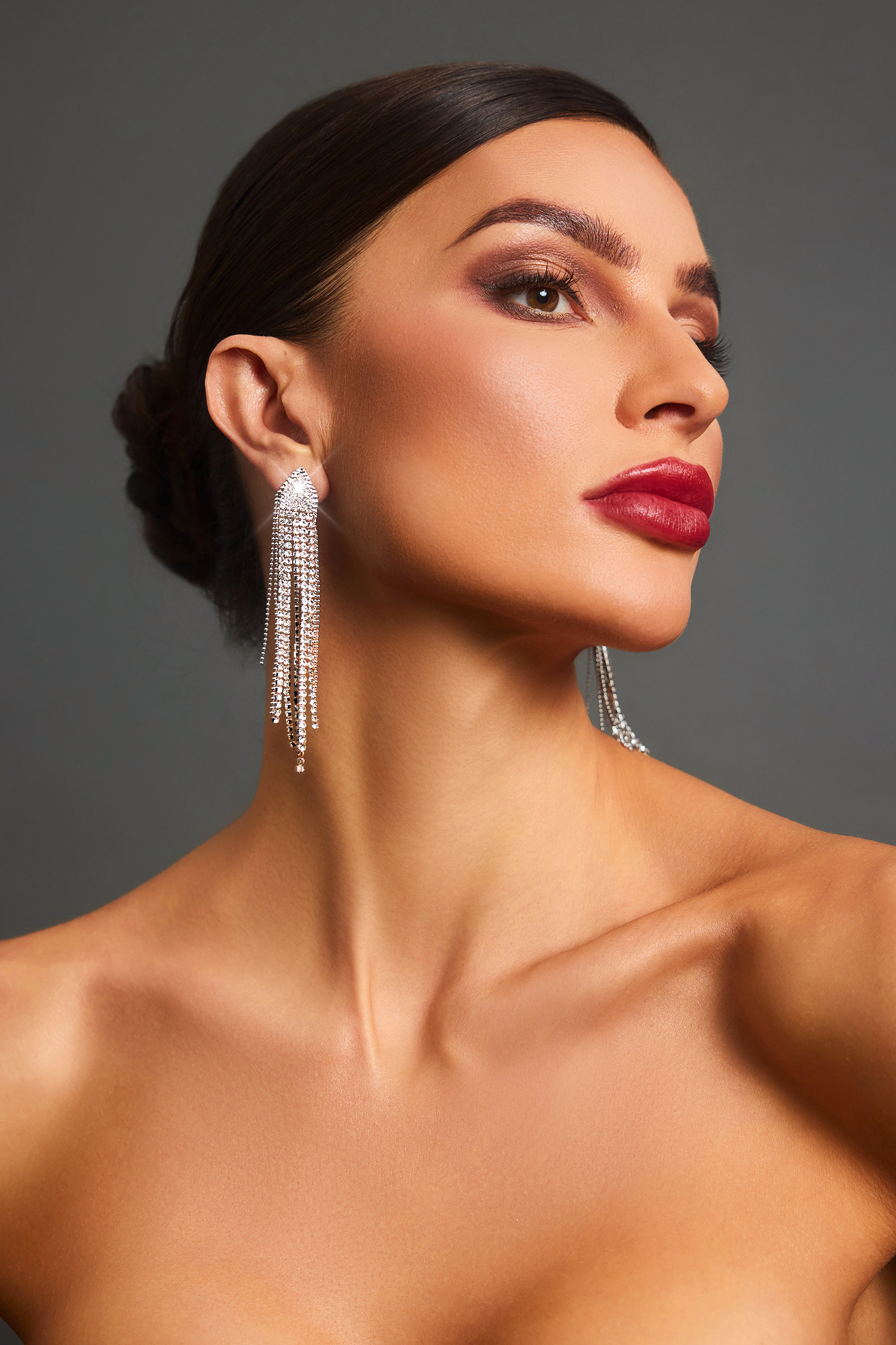 Klara Diamond Tassel Maxi Earrings