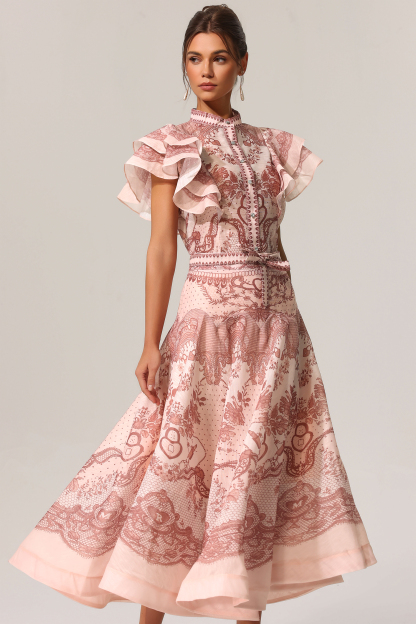 Eliza Sleeveless Floral Printed Shirt Two-Piece Set