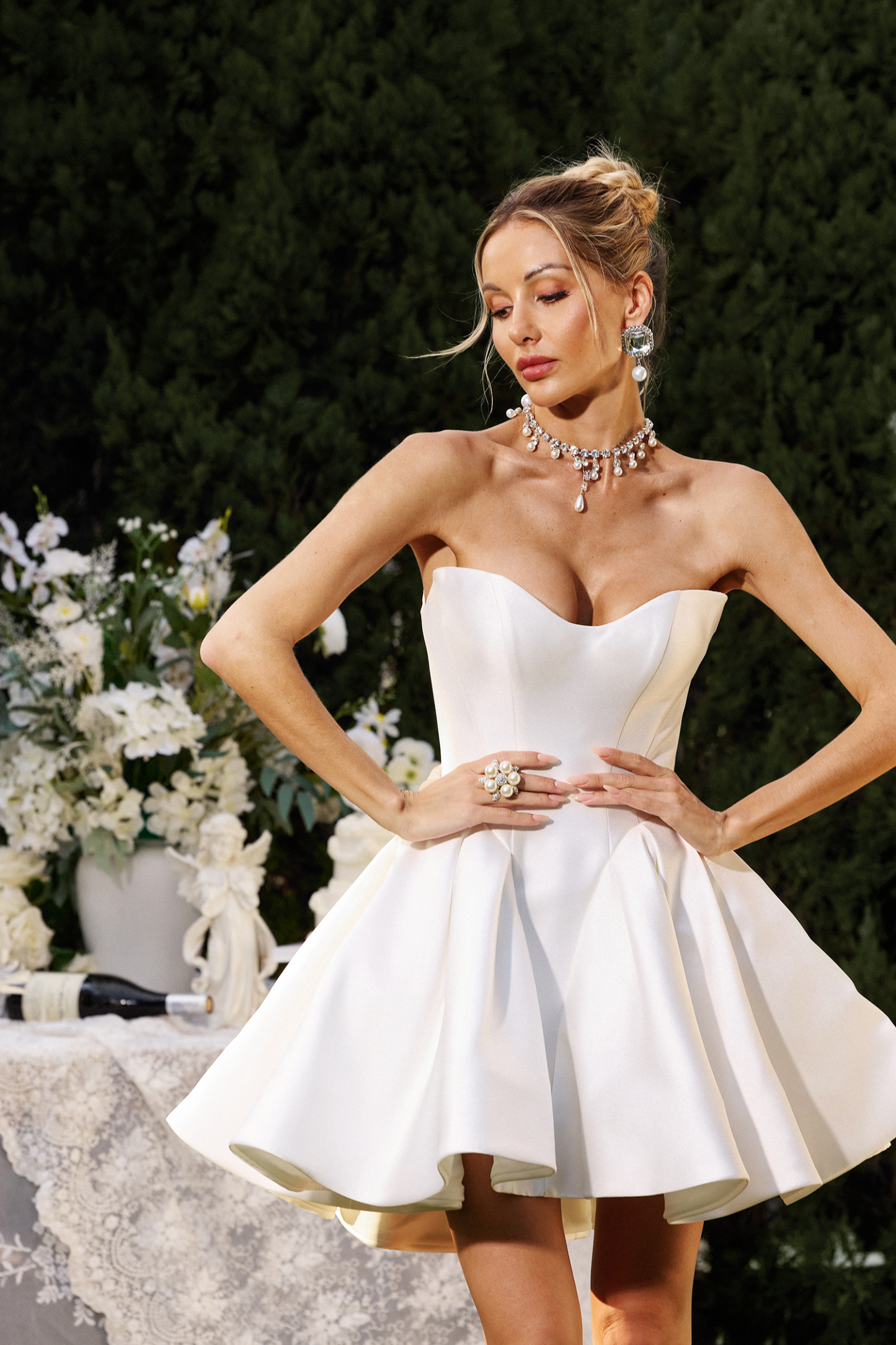 Sabina Sleeveless Lacing Mini Dress