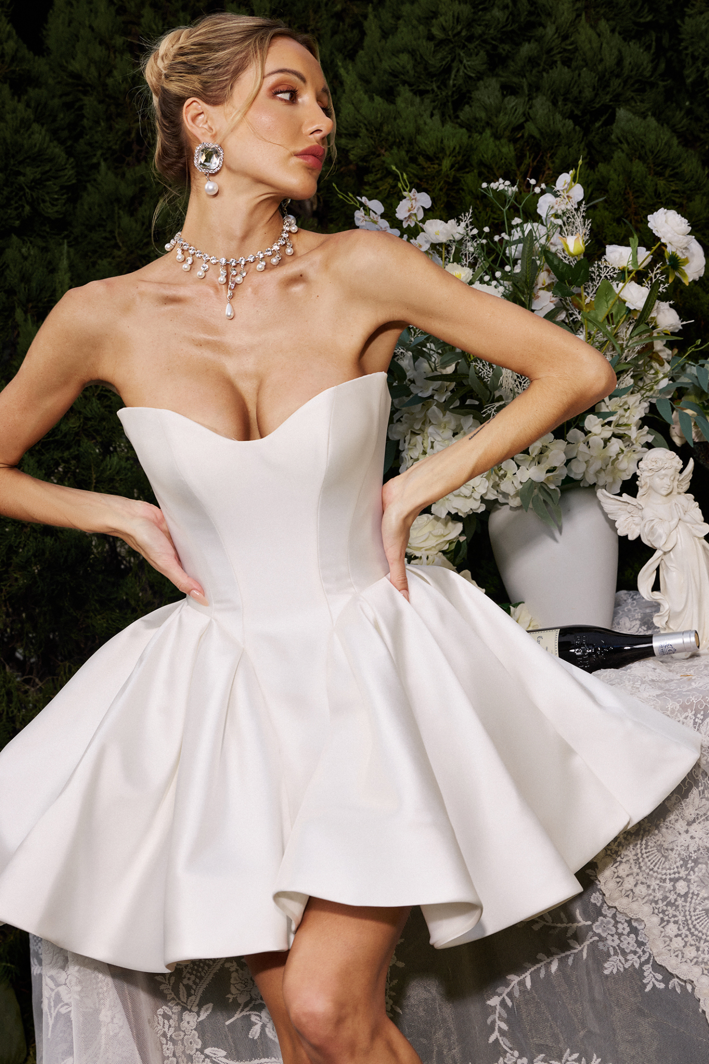 Sabina Sleeveless Lacing Mini Dress