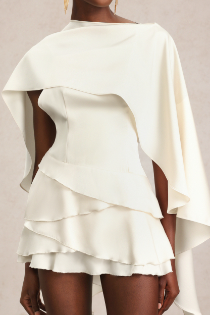 Desiree Backless Sleeveless Layered Mini Dress