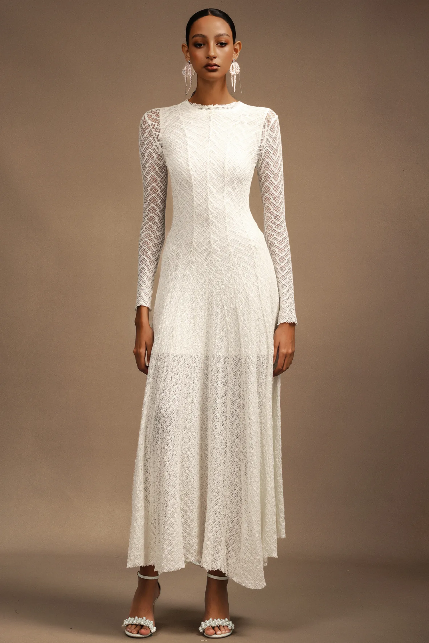 Myra Round Neck Long Sleeves Maxi Dress