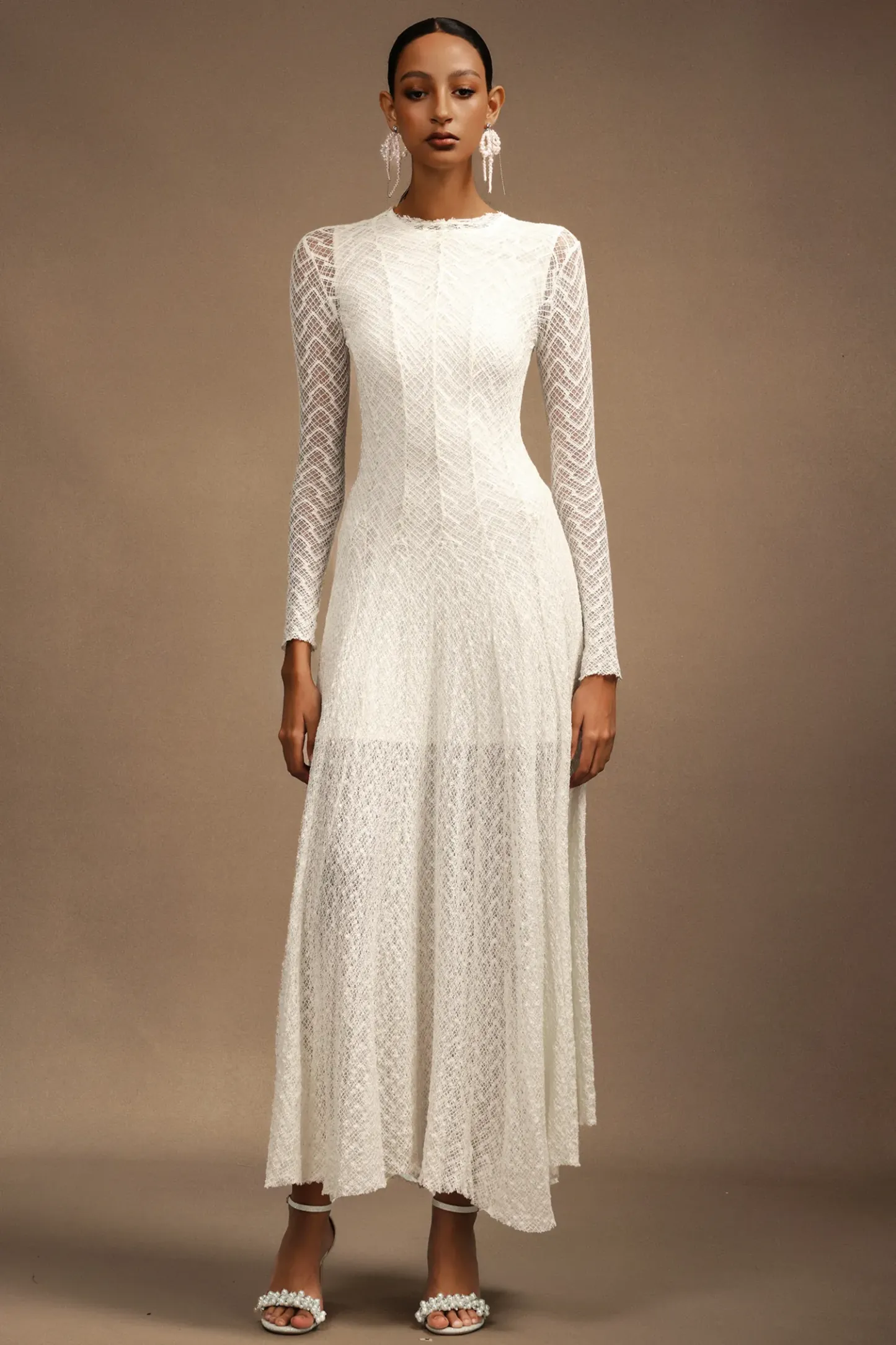 Myra Round Neck Long Sleeves Maxi Dress