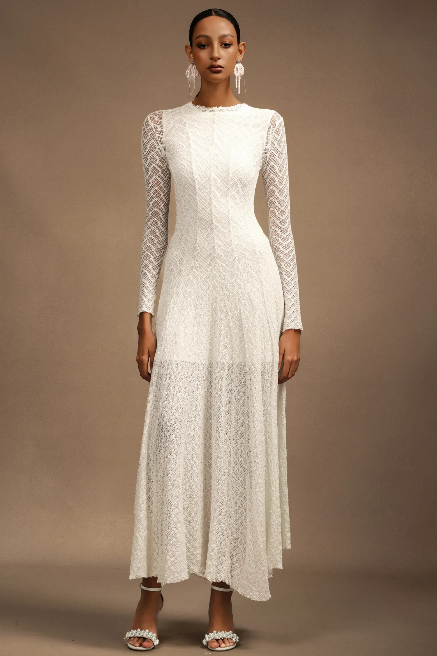 Myra Round Neck Long Sleeves Maxi Dress