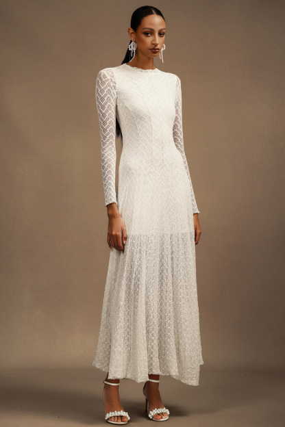 Myra Round Neck Long Sleeves Maxi Dress