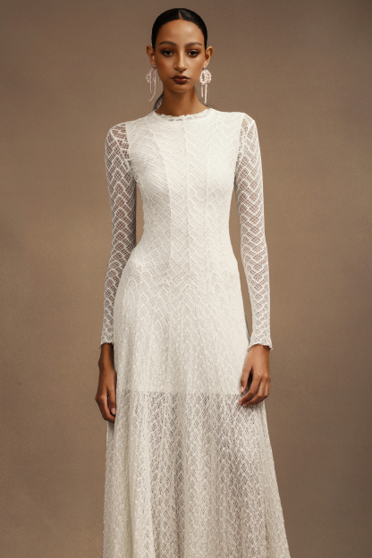 Myra Round Neck Long Sleeves Maxi Dress