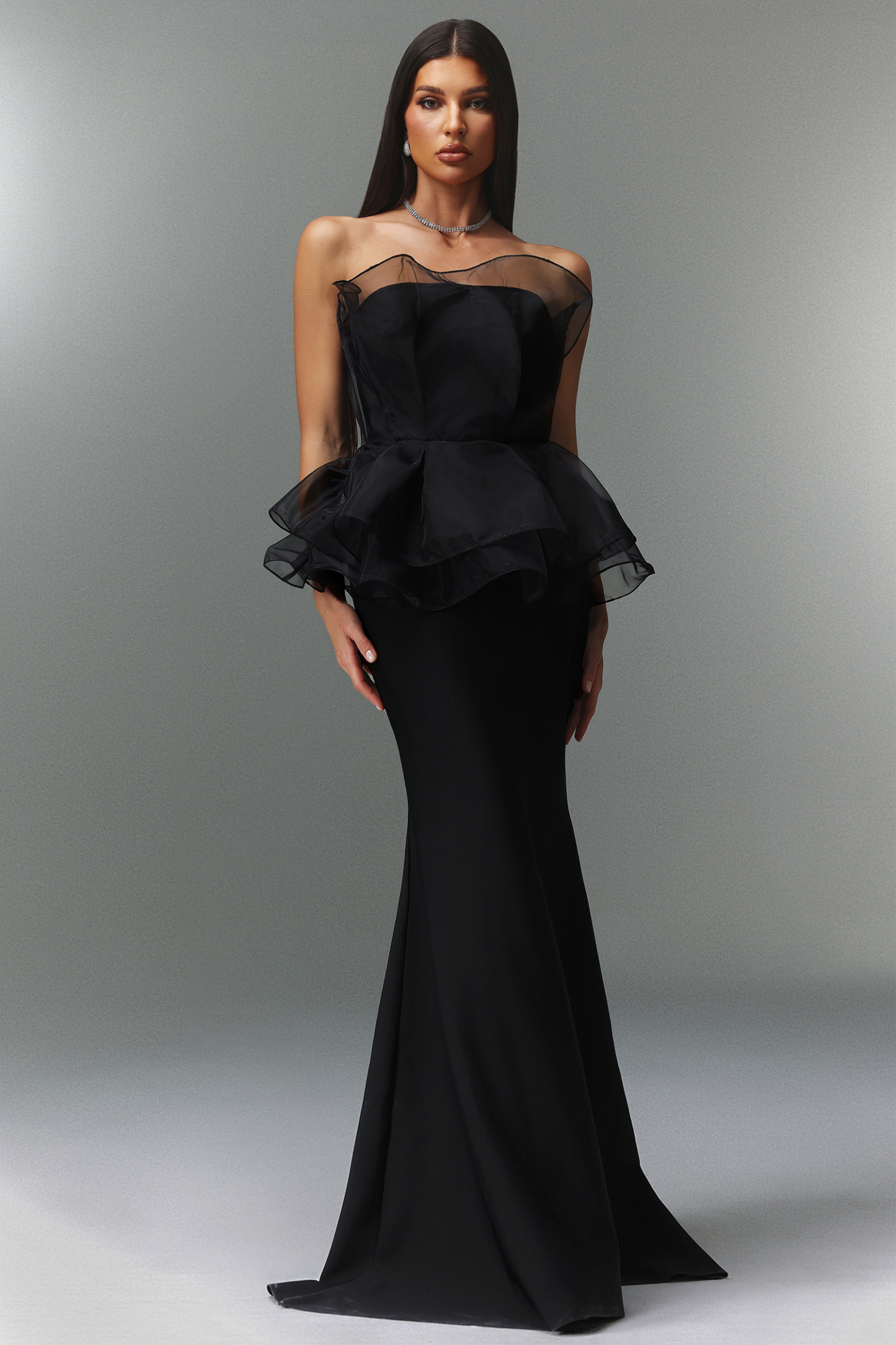 Kalia Sleeveless Fishtail Bandage Maxi Dress