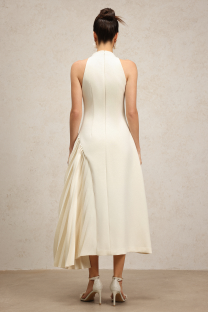 Gail Sleeveless Folds Maxi Dress