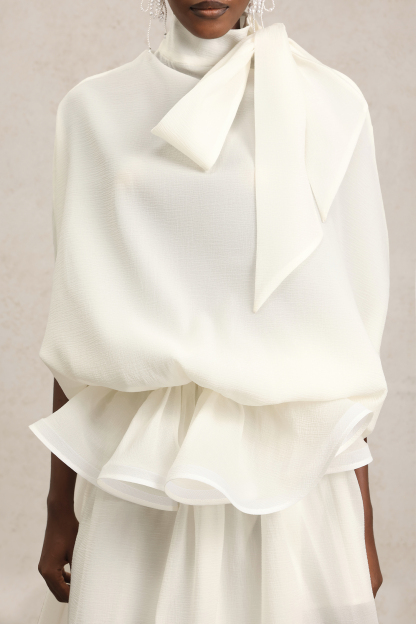 Molly Bowknot Asymmetric Maxi Dress