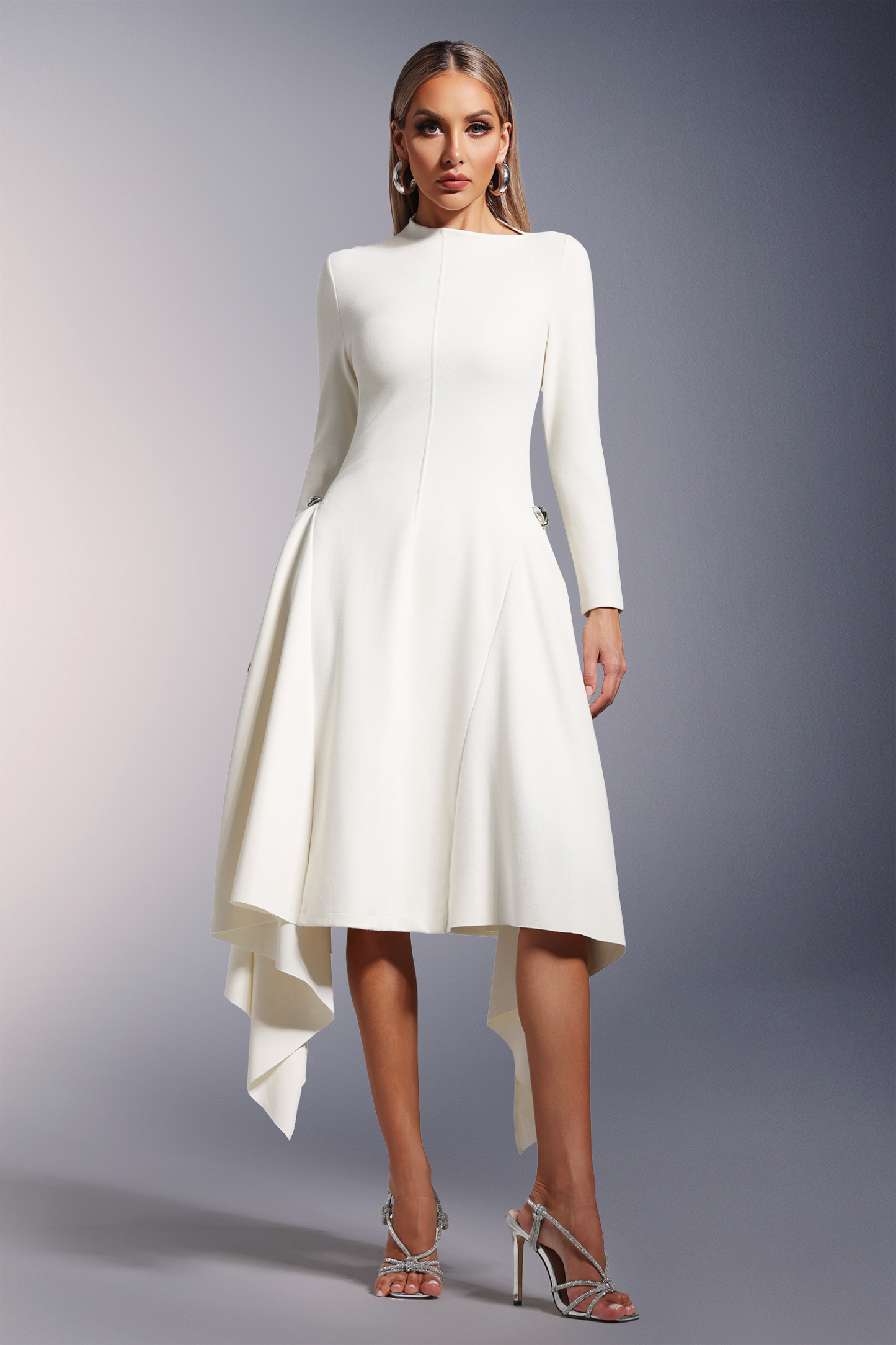 Taylor Long Sleeves Midi Dress