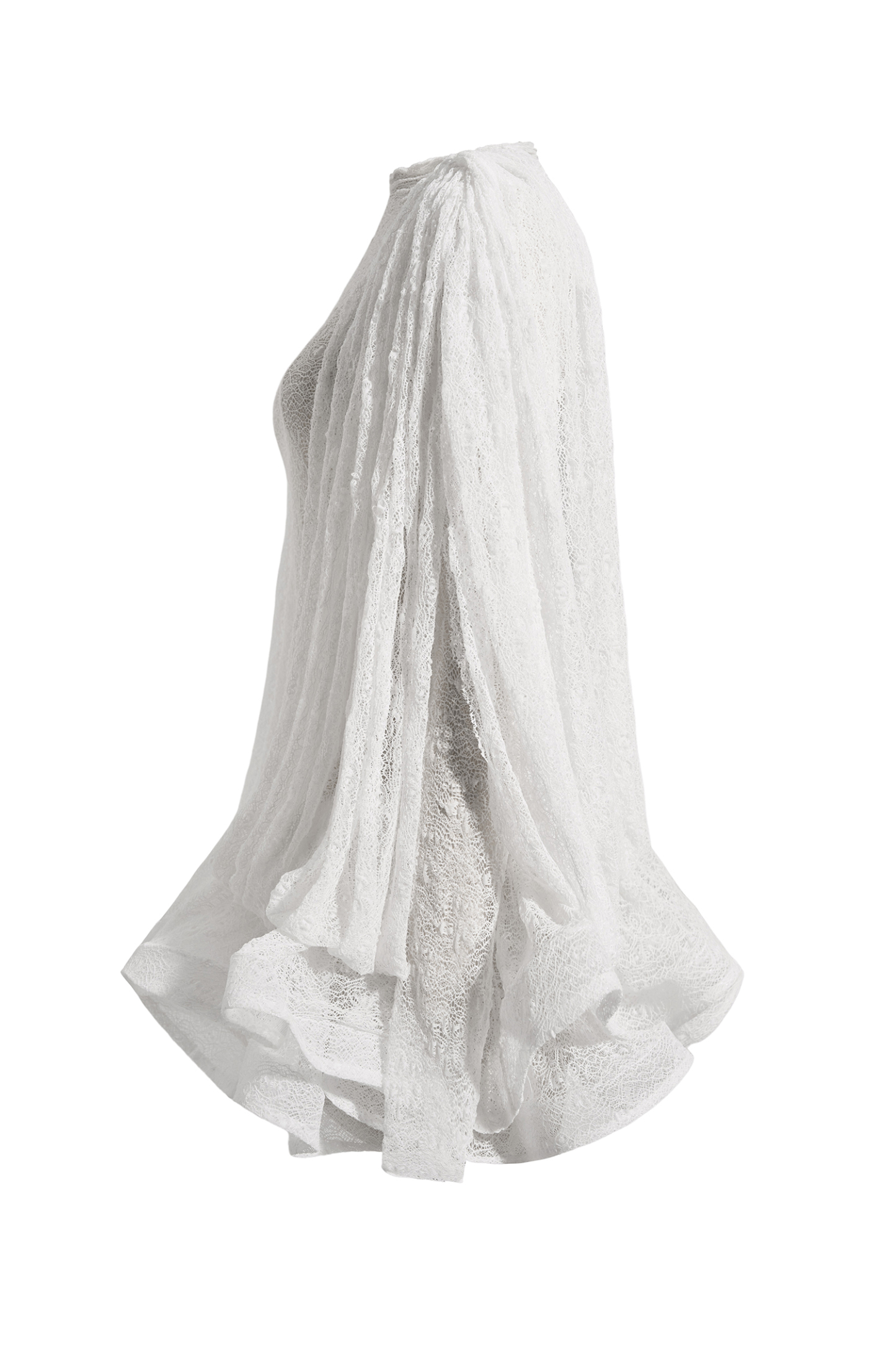 Glenna Lace Splicing Ruffle Mini Dress