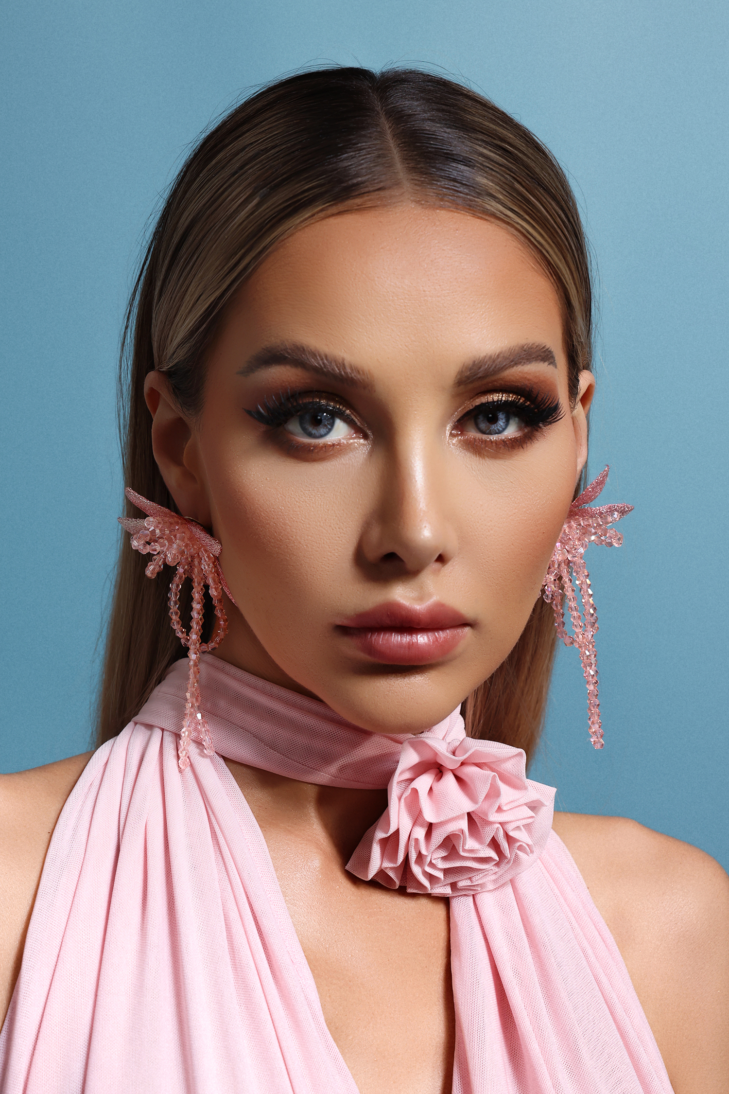 Karissa Flowers Beadwork Tassels Earrings