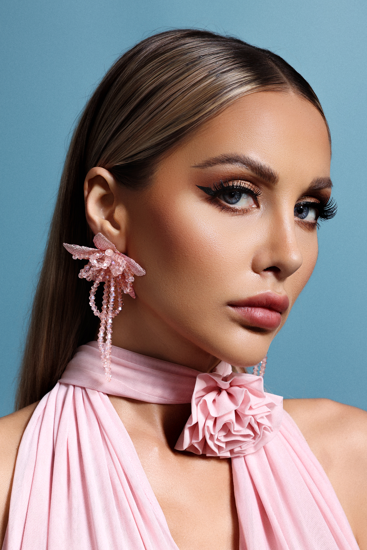 Karissa Flowers Beadwork Tassels Earrings