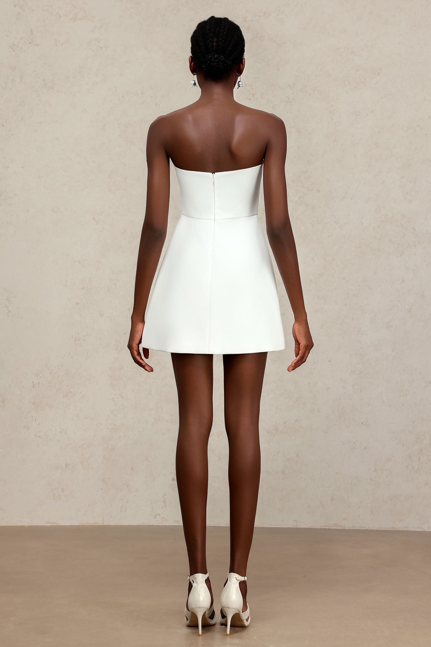 Eula Sleeveless Embroidery Flowers Mini Dress