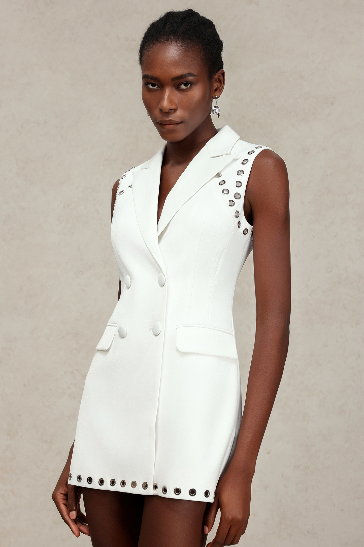 Bessie Sleeveless Suit Mini Dress