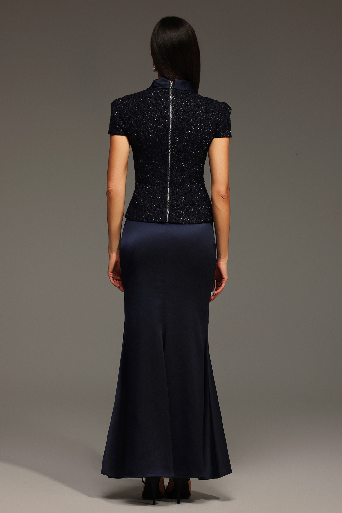 Antonia Short Sleeve Round Neck Maxi Two-Piece Set