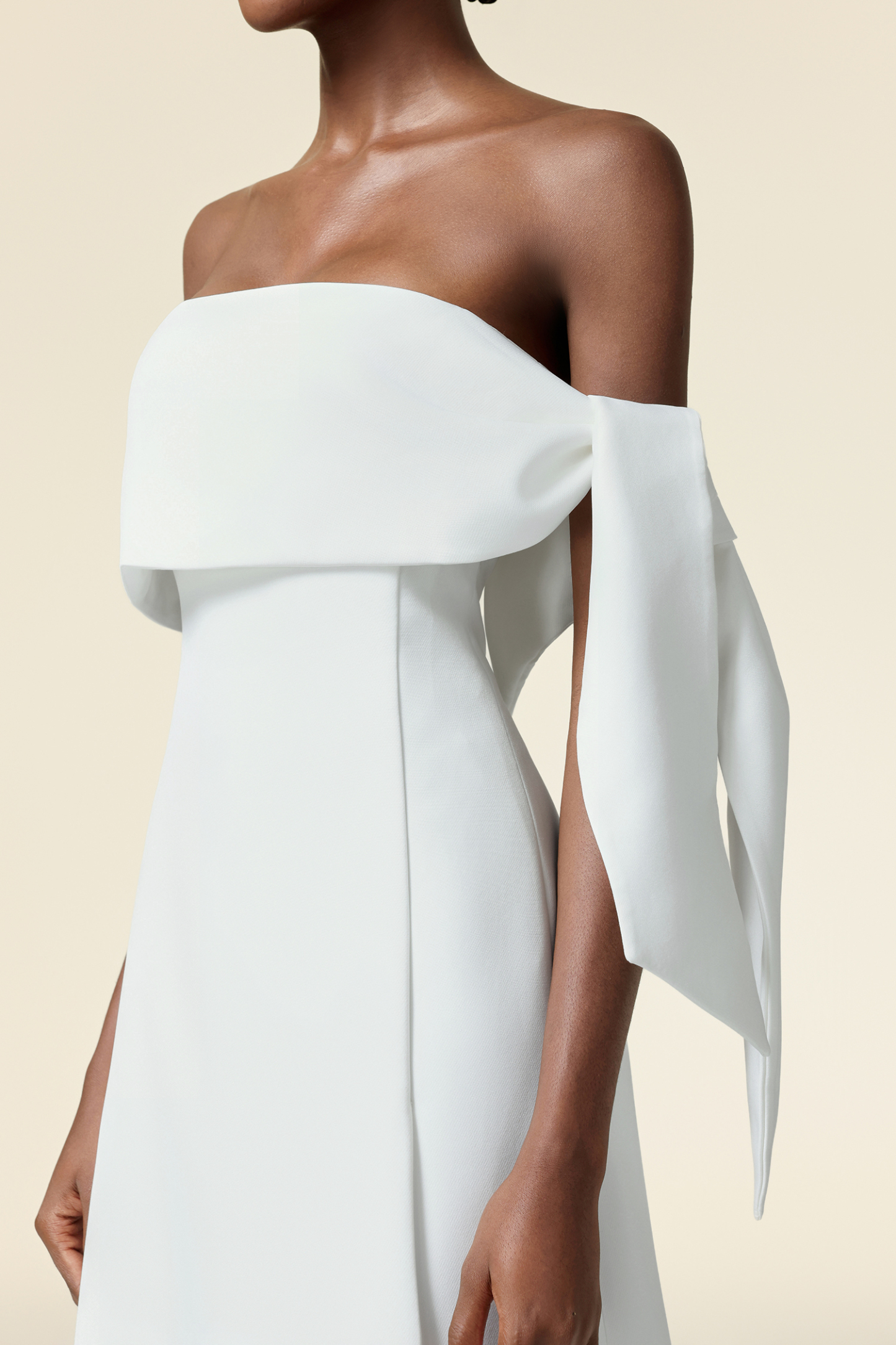 Vivian Off-The-Shoulder Sleeveless Asymmetric Maxi Dress