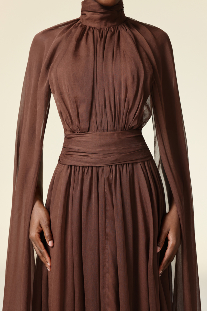 Veronica Butterfly Folds Maxi Dress