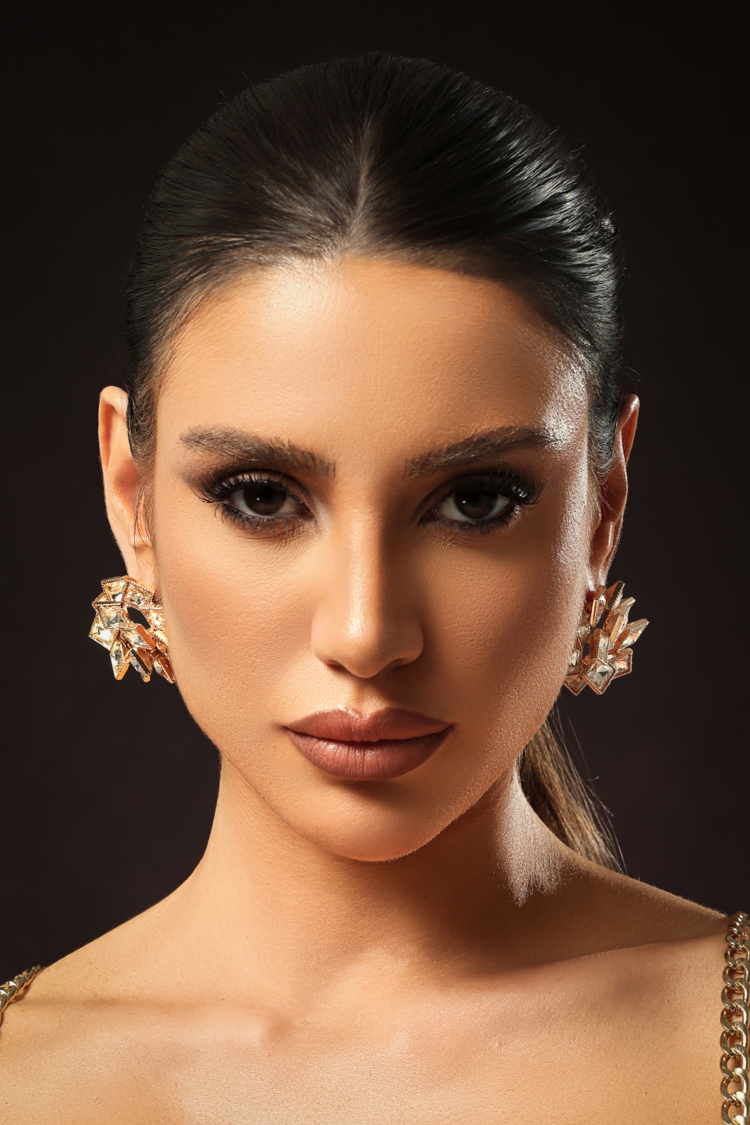 Joscelin Geometry Metal Earrings