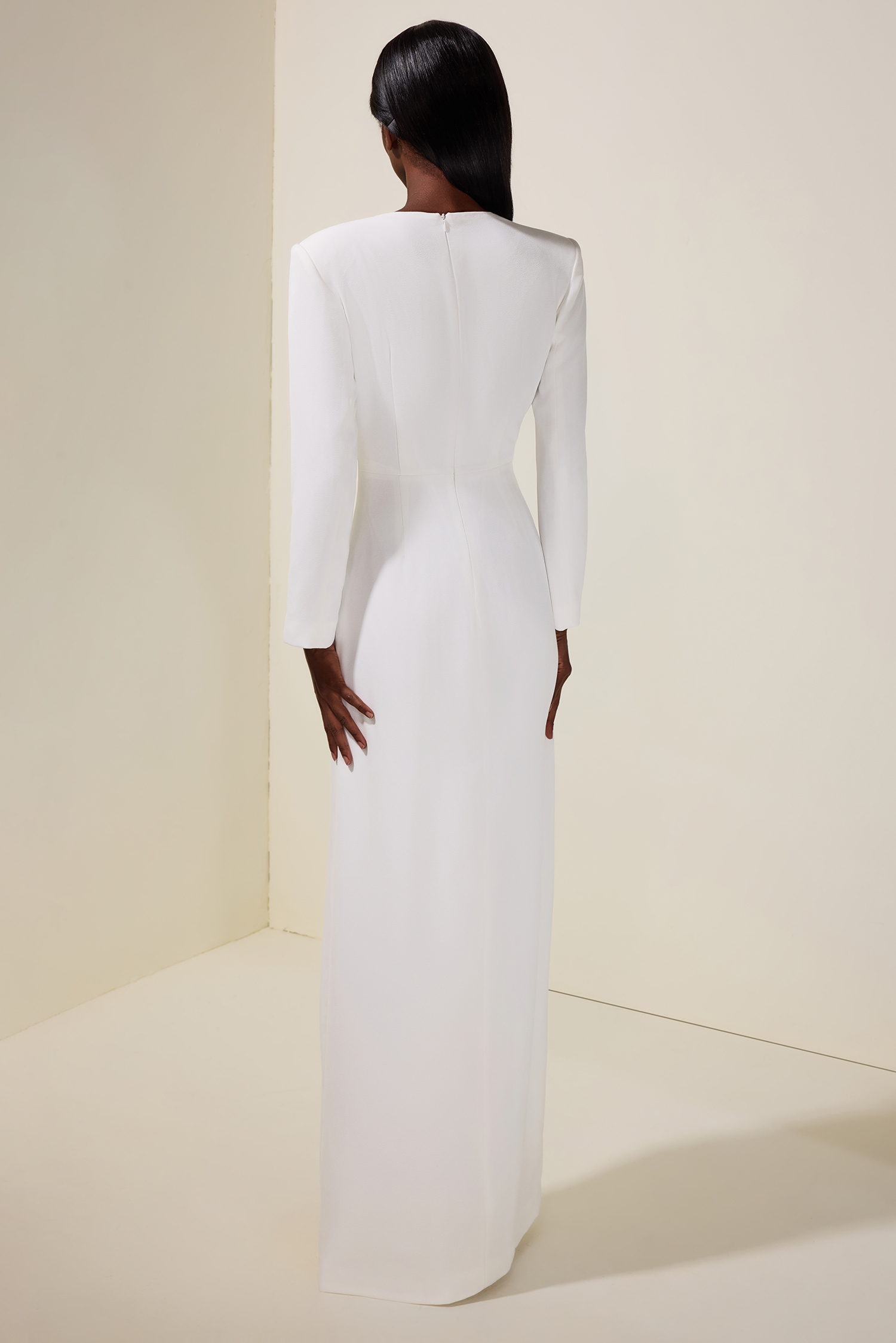 Elka Sequin Floral Slit Maxi Dress