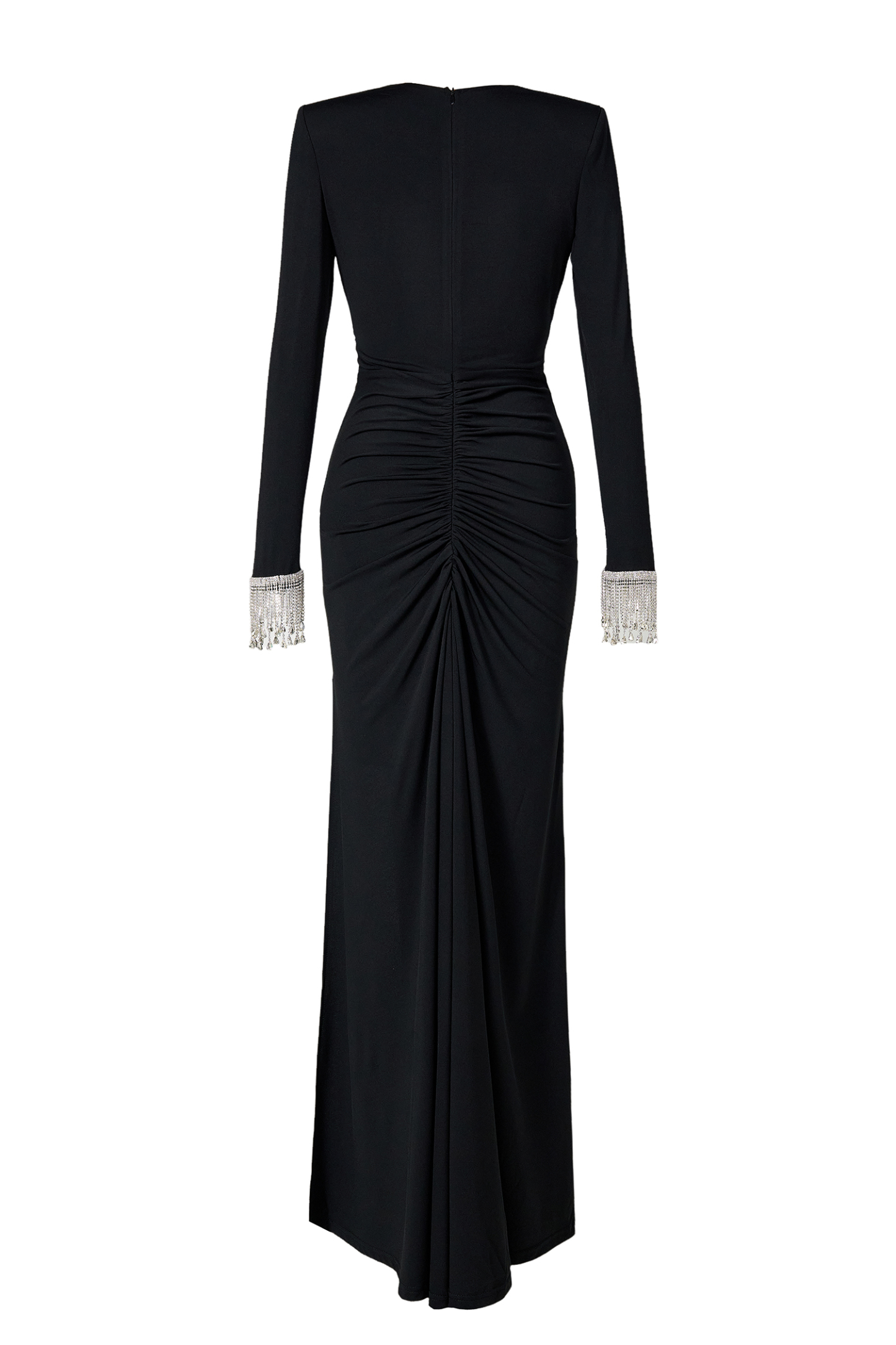 Ethel Rhinestone Jersey Split Midi Dress