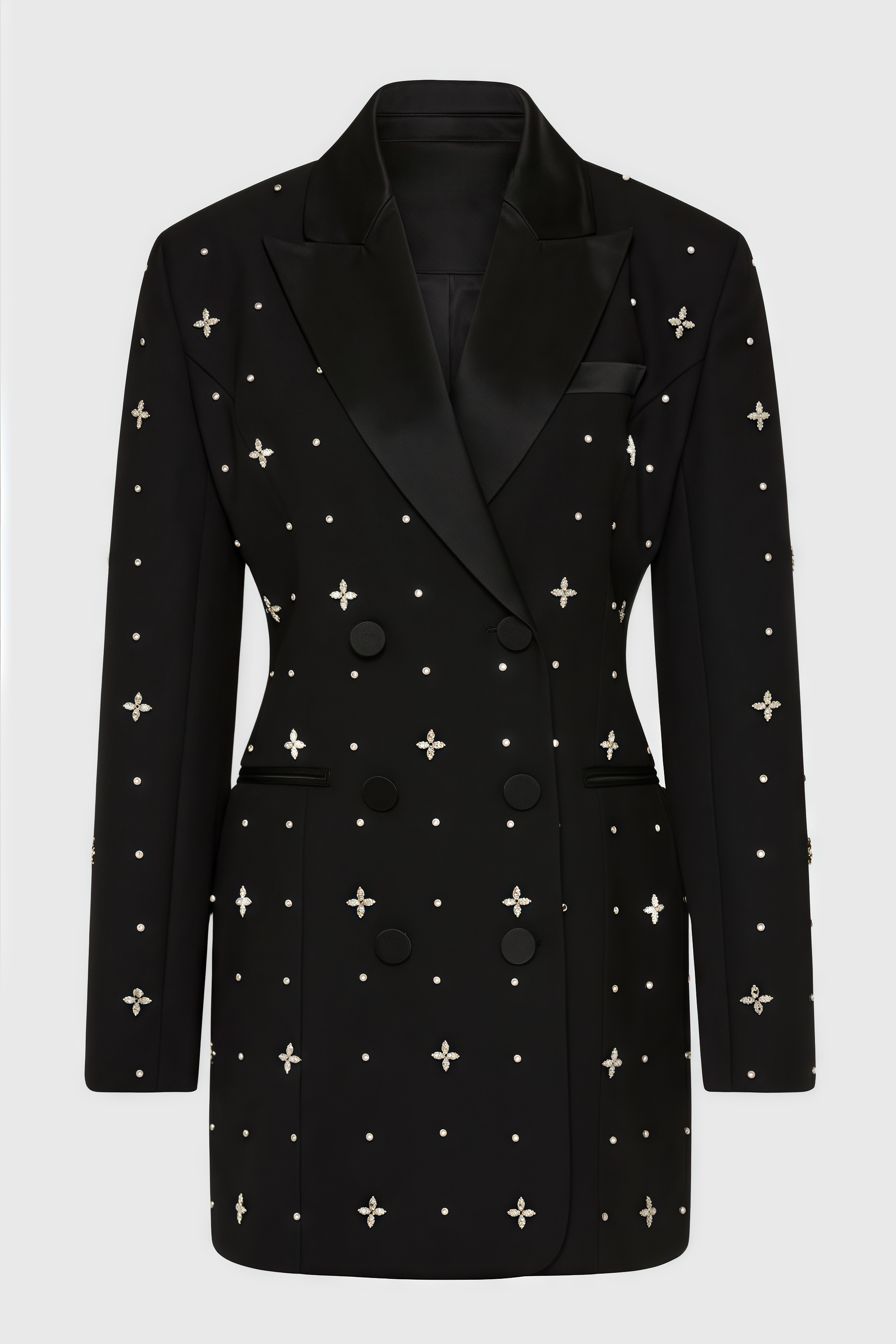 Harper Beaded Rhinestone Embellished Mini Dress