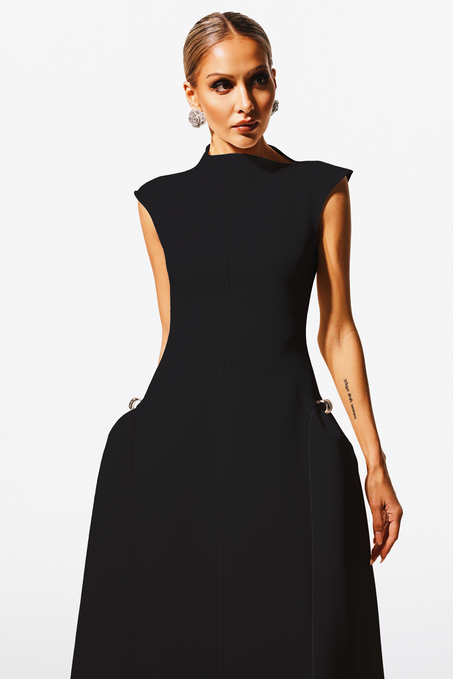 Jordan Choker Sleeveless Maxi Dress