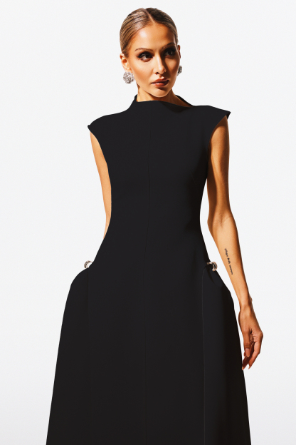 Jordan Choker Sleeveless Maxi Dress