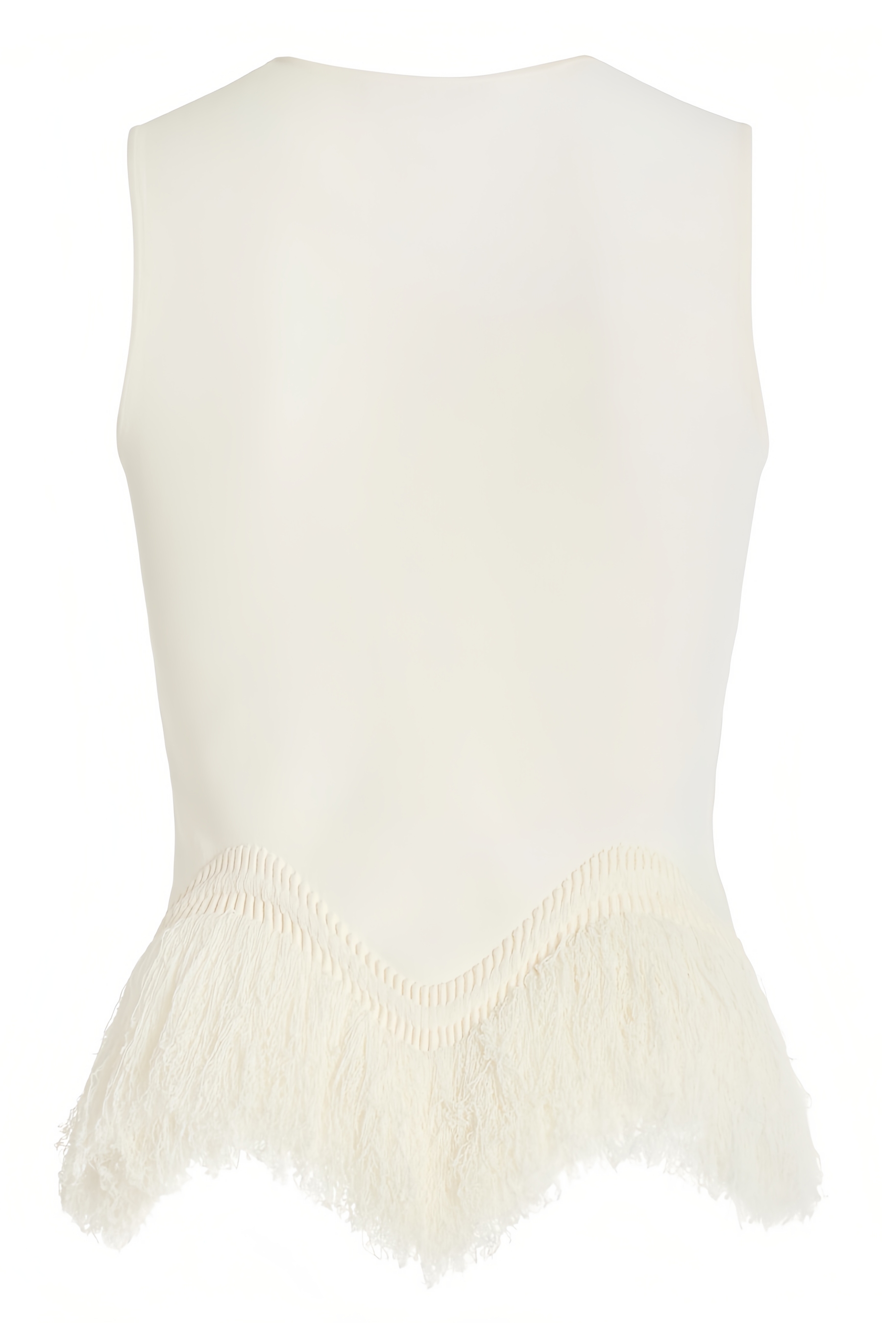 Gwendolyn White Fringe Maxi Dress Two Piece Set