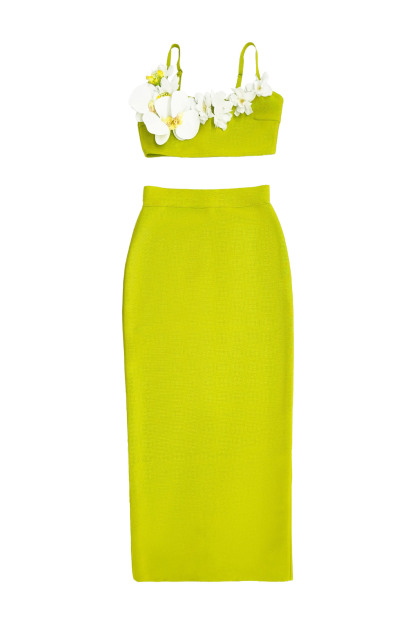 Kiersten Green Flower Bandage Set