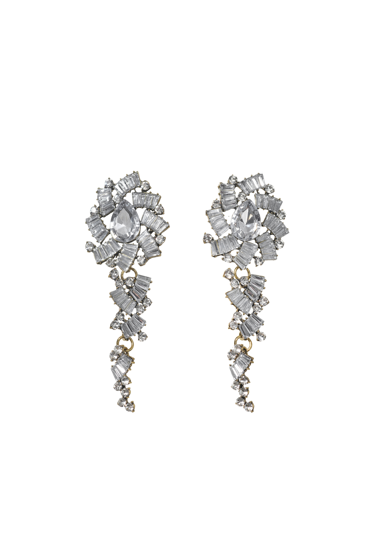Shannon Diamante Flower Earrings